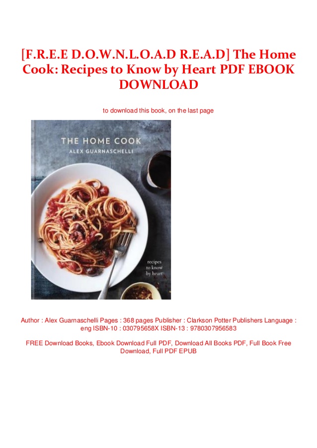 Cooking recipe book free download